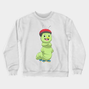 Caterpillar as Inline skater with Roller skates Crewneck Sweatshirt